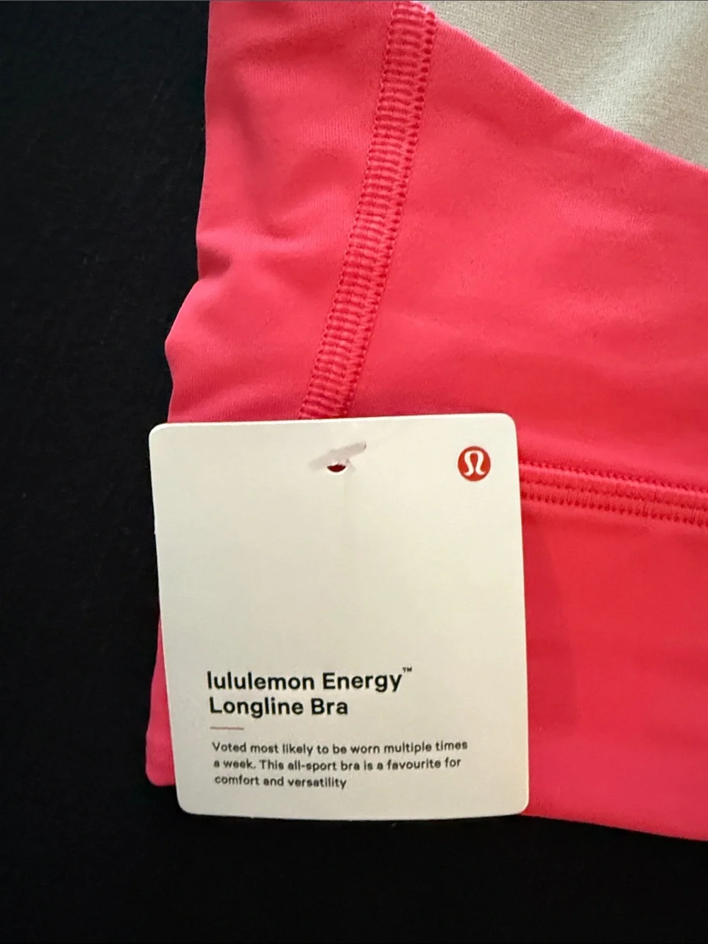 Lululemon Women’s size 10 Longline Sports Bra - Coral